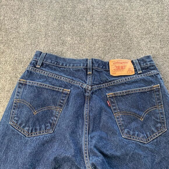 Vintage Levi’s 505 Mens Regular Fit Blue Jeans Red Tab Size 35x32 (Actual 33x32) - Picture 3 of 16